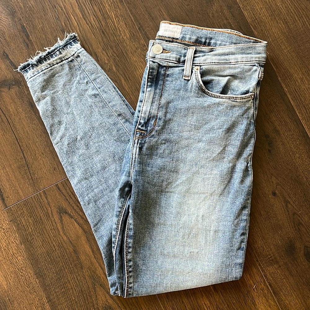 Hudson High Rise Blair Ankle Super Skinny Jeans